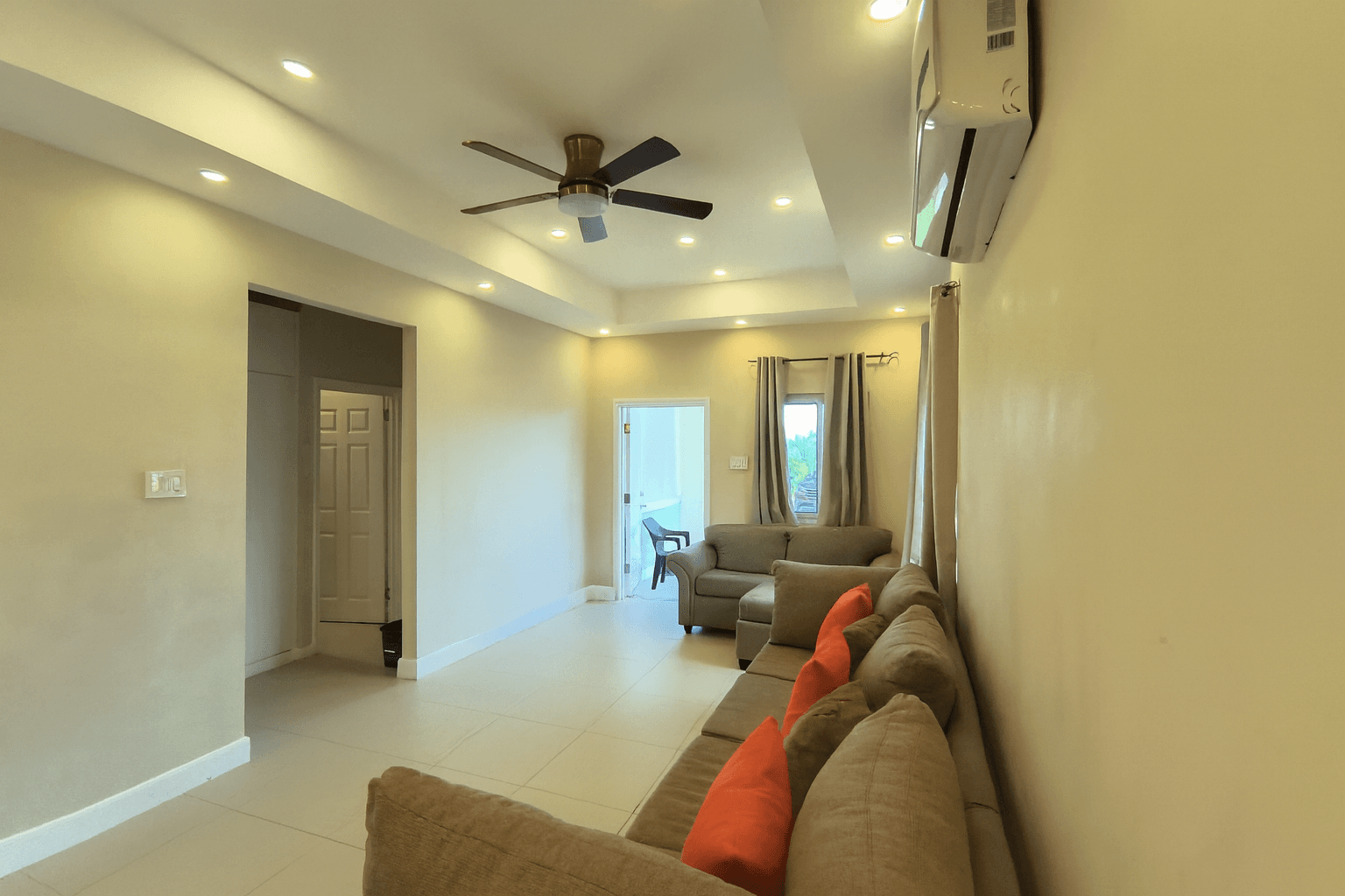 Living room and hallway